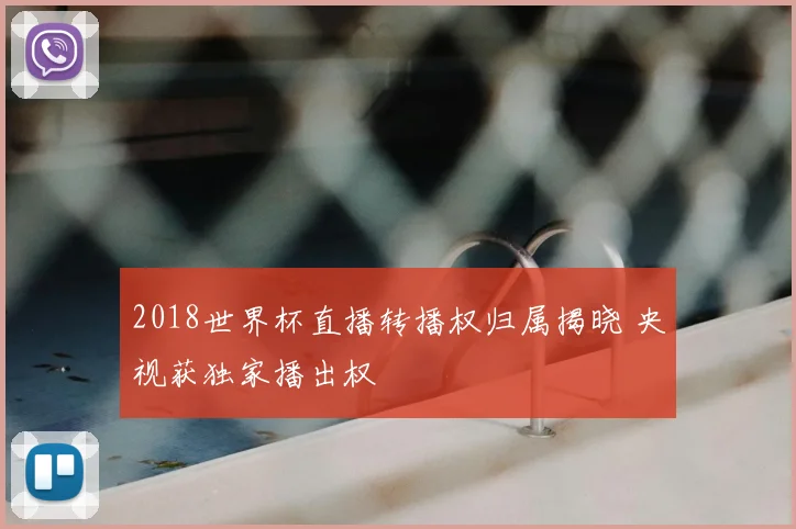 2018世界杯直播转播权归属揭晓 央视获独家播出权