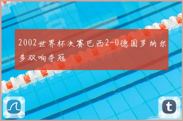 2002世界杯决赛巴西2-0德国罗纳尔多双响夺冠