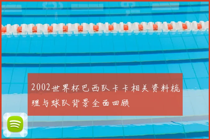 2002世界杯巴西队卡卡相关资料梳理与球队背景全面回顾