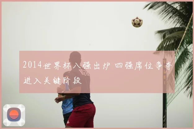 2014世界杯八强出炉 四强席位争夺进入关键阶段