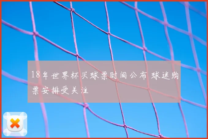 18年世界杯买球票时间公布 球迷购票安排受关注